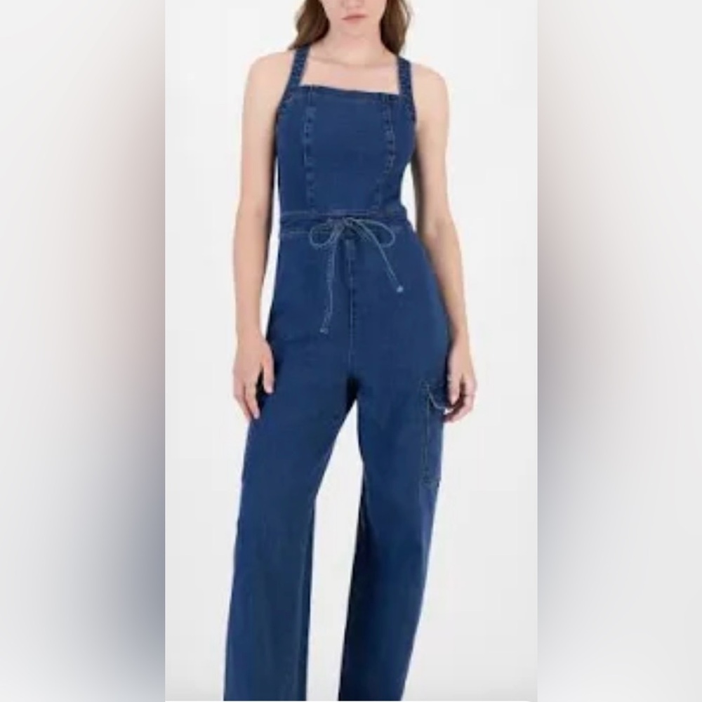 Denim Zip-Up Jumpsuit